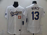 Dodgers 13 Max Muncy White Nike 2021 Gold Program Flexbase Jersey,baseball caps,new era cap wholesale,wholesale hats